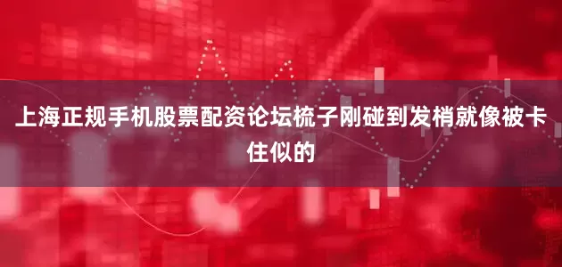 上海正规手机股票配资论坛梳子刚碰到发梢就像被卡住似的